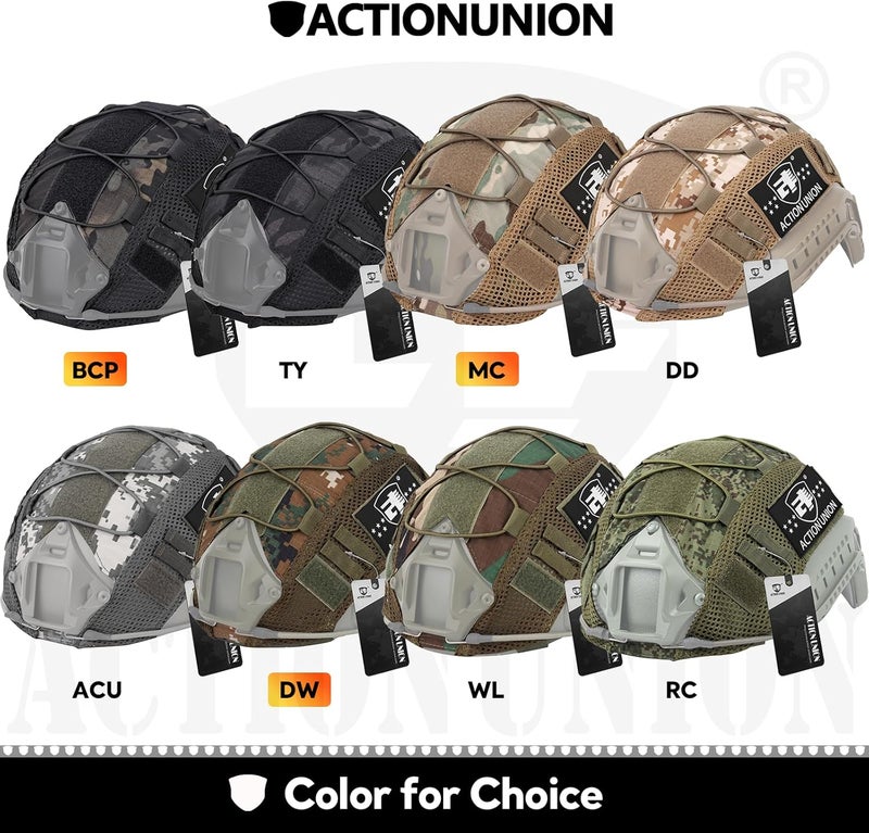 ACTIONUNION Tactical Airsoft Helmet Cover for PJ/BJ/MH Helmet - Image 3